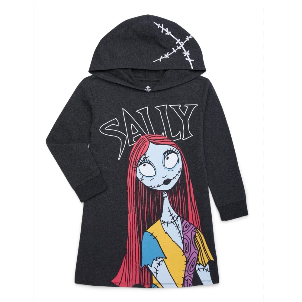 VGUC Disney Halloween The Nightmare Before Christmas Sally Dress In Gray L 10-12